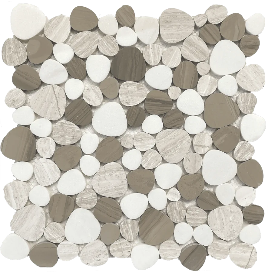 MTD Mosaics Sandalwood Hearts 12×12 MTD-2615