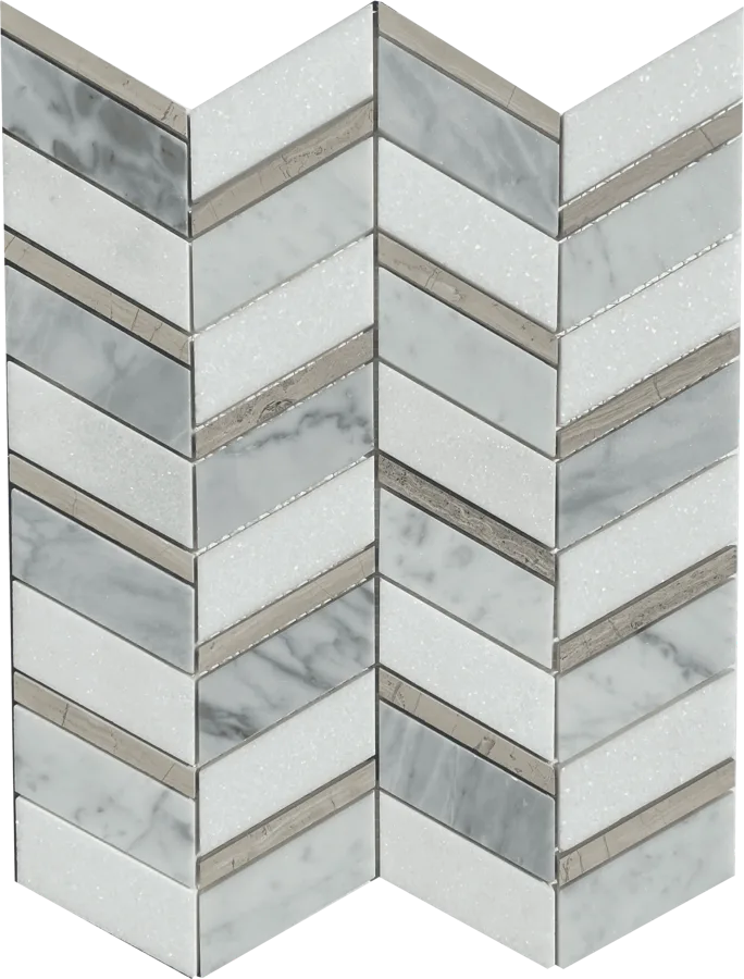 MTD Mosaics Monaco Chevron 14×12 MTD-2036