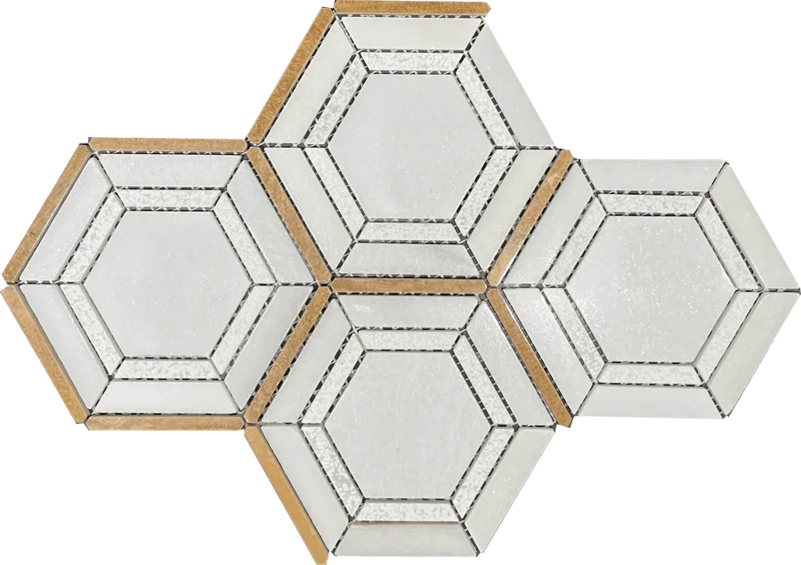 MTD Mosaics Poseidon Hex MTD-3305