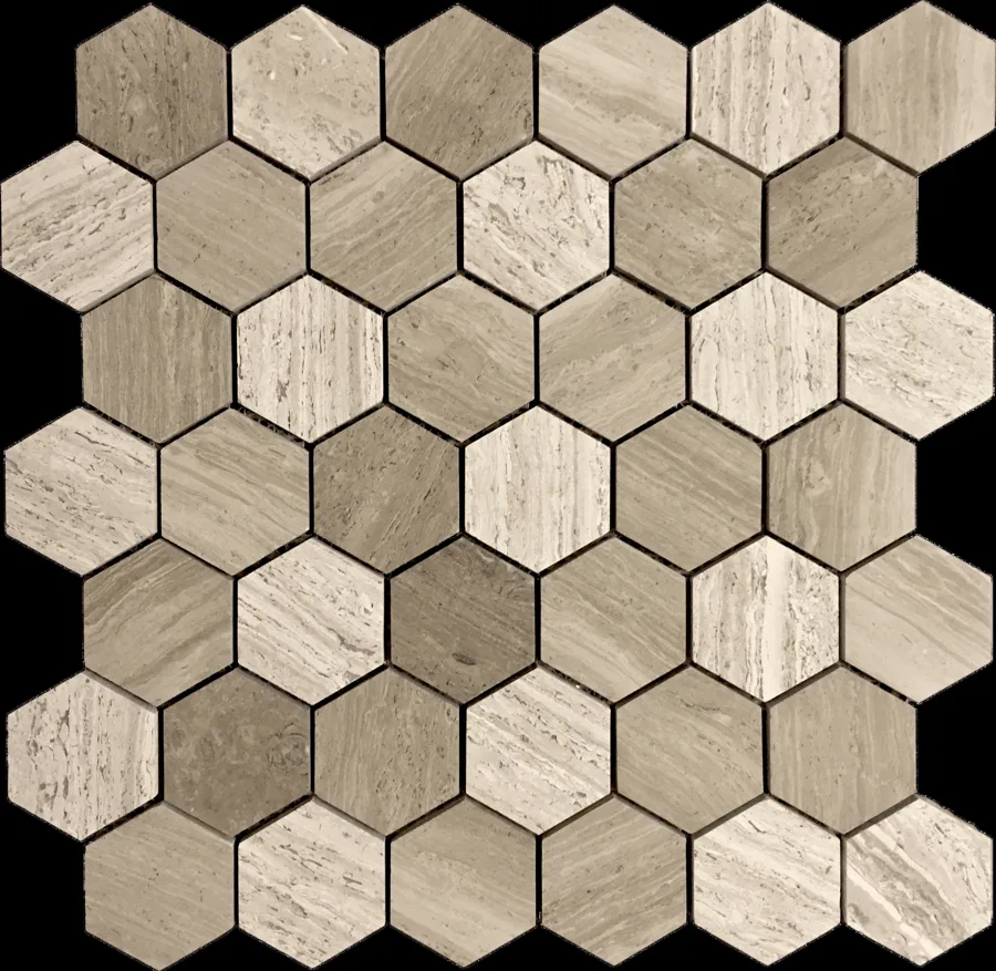 MTD Mosaics Silverwood Marble Hex 12×12 MTD-4650