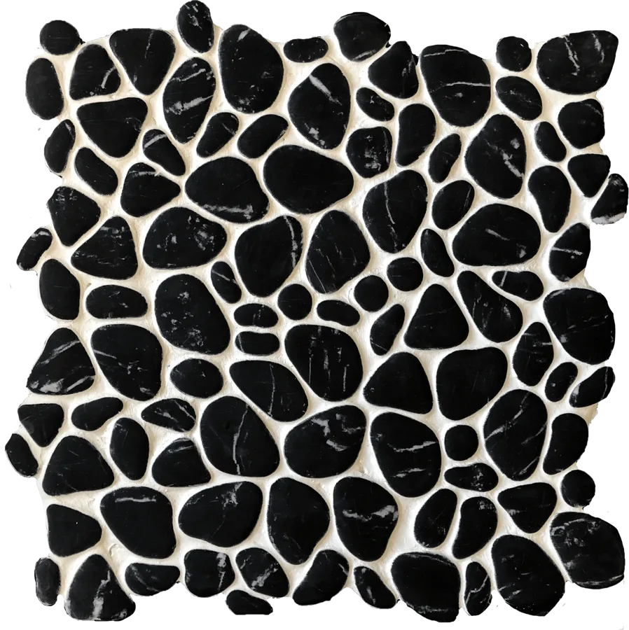 MTD Mosaics Pebble Nero 11.5×11.5 MTD-C506