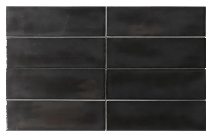MTD Ceramic Subway Tile Island Black 2.5×8 MTD-31199