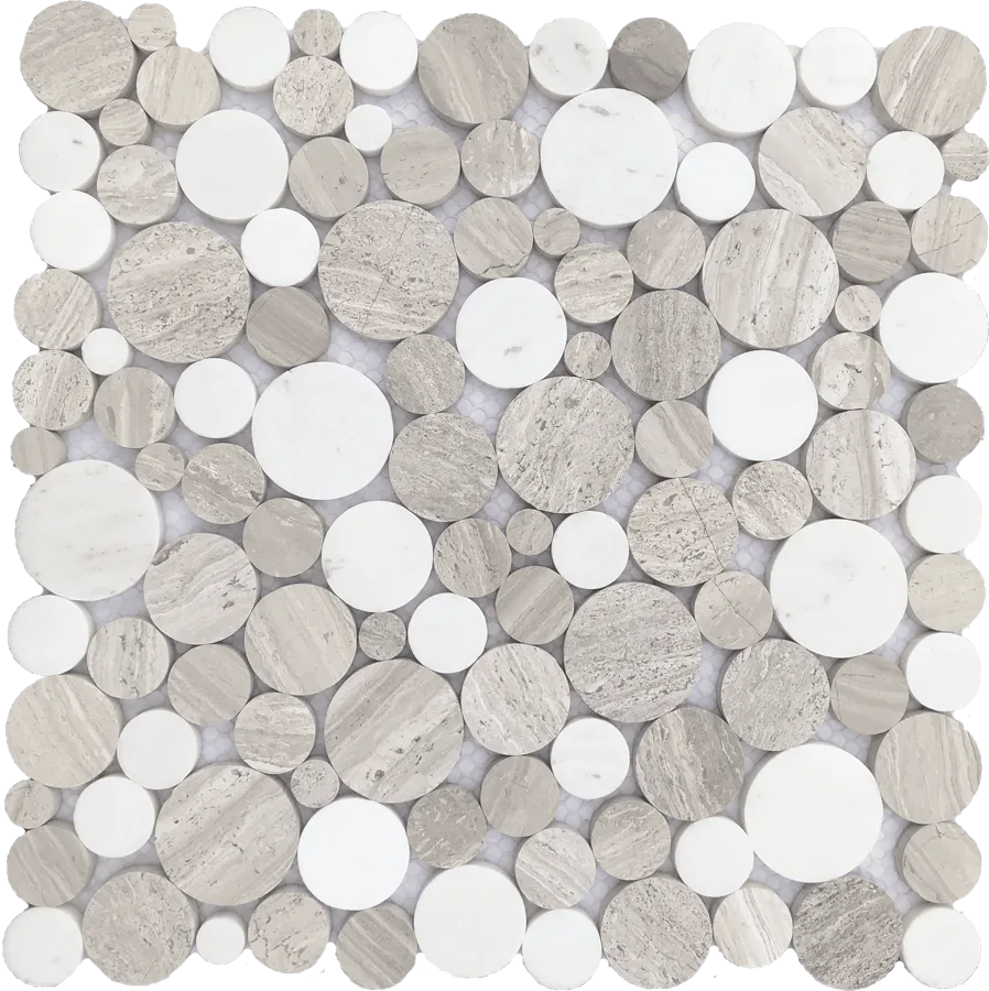 MTD Mosaics Wooden Grey Mix 12×12 MTD-7008