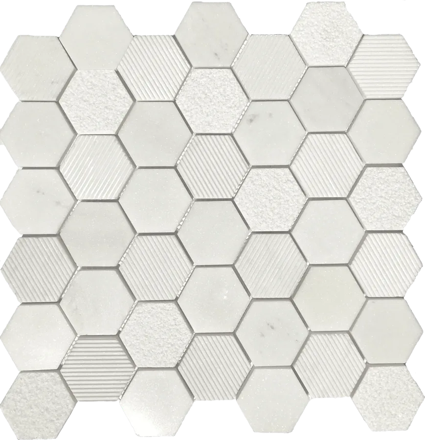 MTD Mosaics Marmol Hex Bianco 12.4×12.8 MTD-VS001
