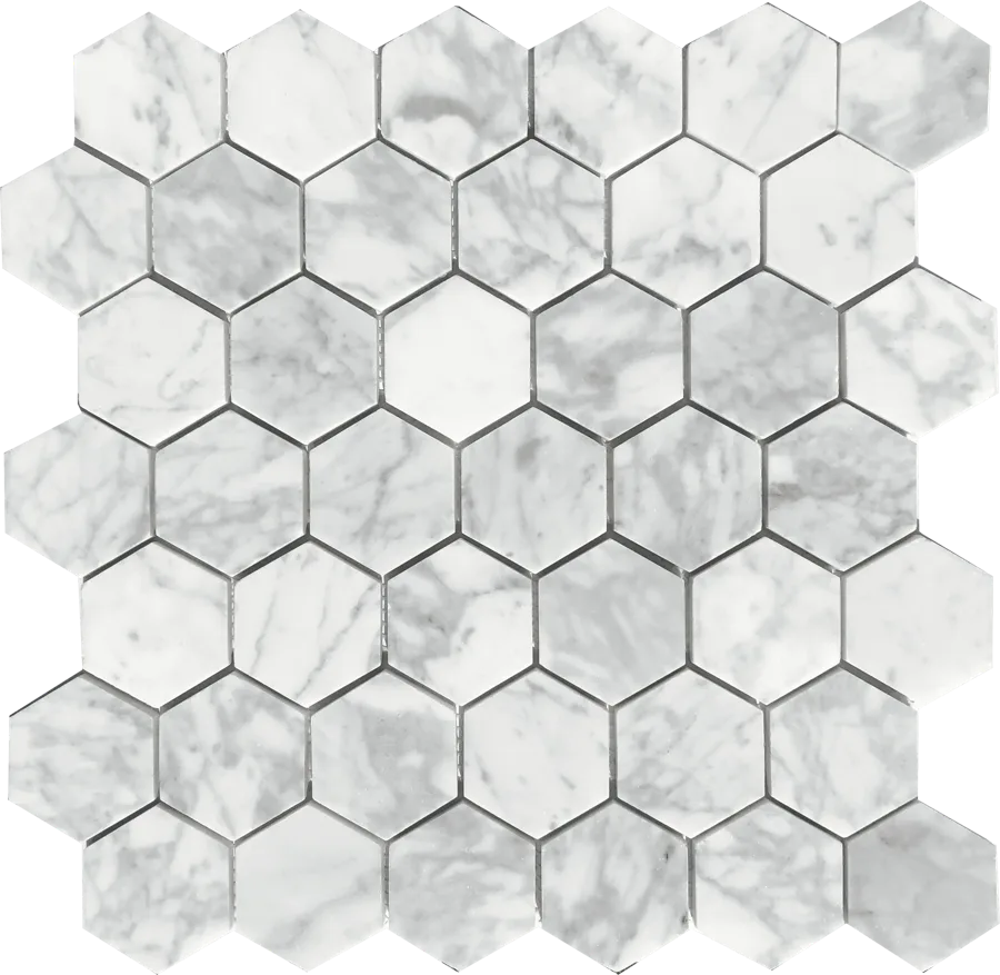 MTD Mosaics Carrara Bianco Hex 12×12 MTD-TPM2