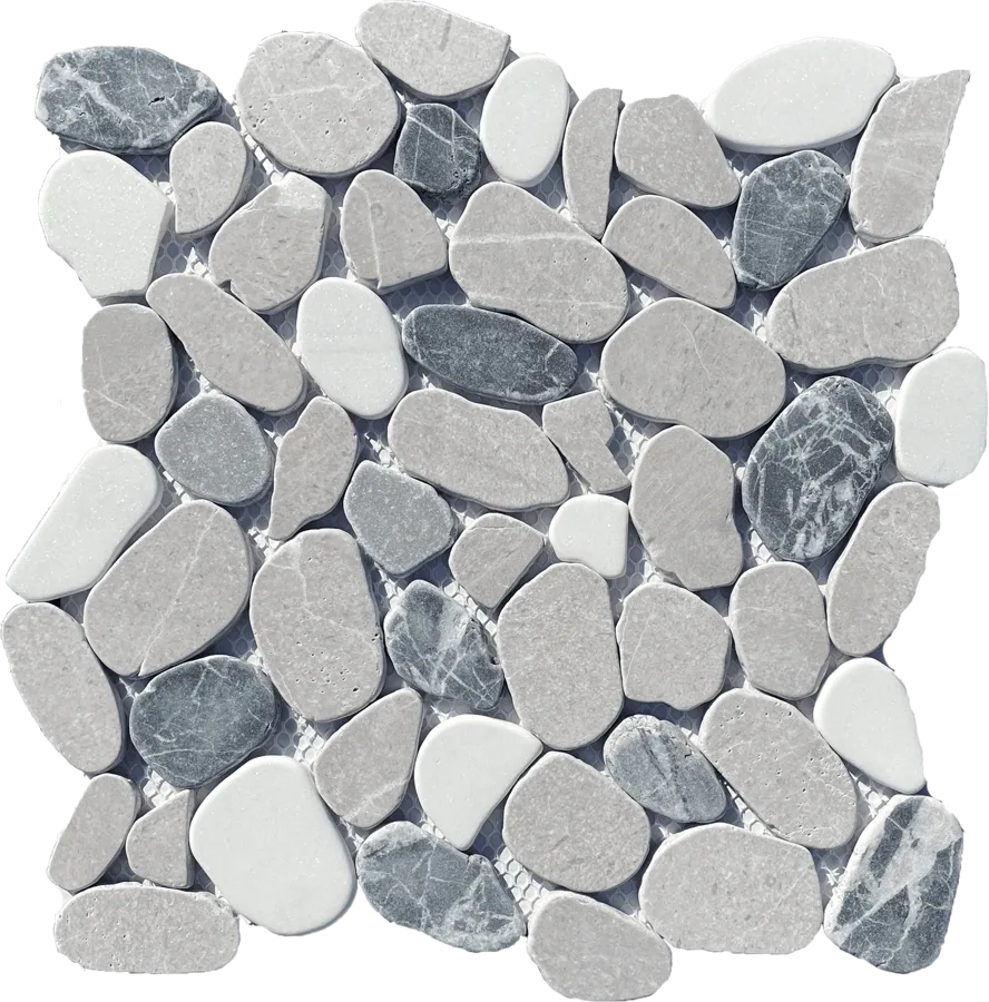 MTD Mosaics Pebblino Court Mix 12×12 MTD-5221