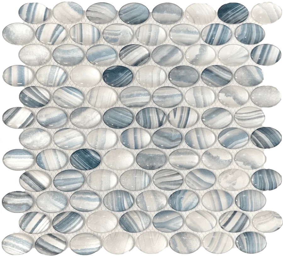 MTD Mosaics Elipse Azure 12×12 MTD-1636
