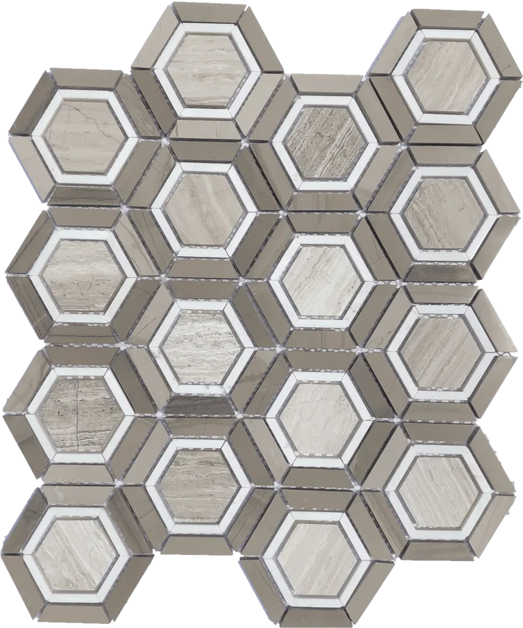 MTD Mosaics Camelia Hex 12×12 MTD-1905