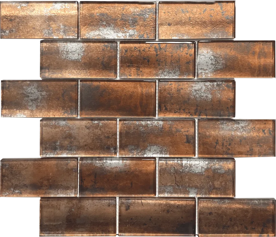 MTD Mosaics Copper Glass Subway 12×12 MTD-1302