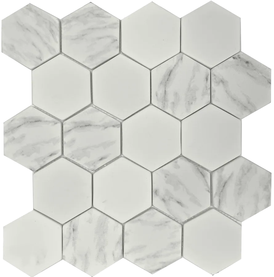 MTD Mosaics Grand Calacatta Hex 13.5×12 MTD-S33
