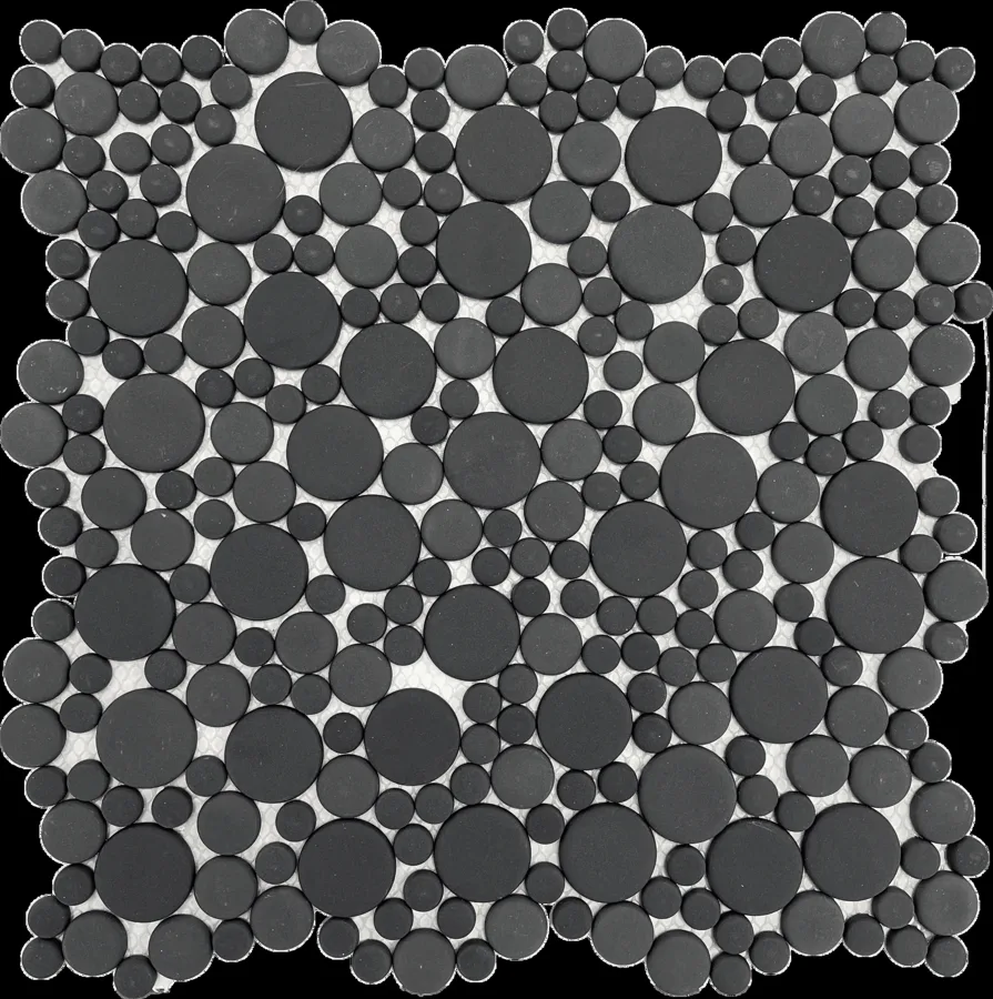 MTD Mosaics Black Dots 11.5×12 MTD-S515