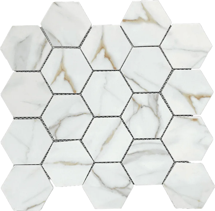 MTD Mosaics Celine Calacatta Hex 12×13 MTD-S122