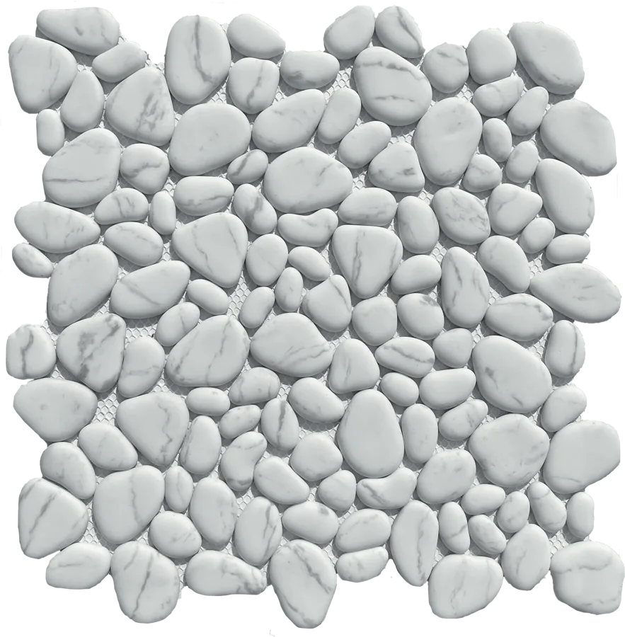 MTD Mosaics Pebble Bianco 11.5×11.5 MTD-JSKL