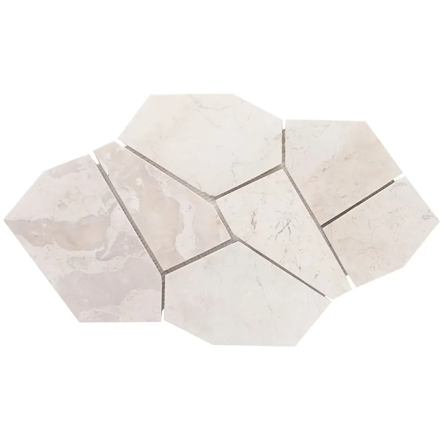 MTD Mosaics Lovina White Pentastone 19.69×11.81 MTD-CV6030