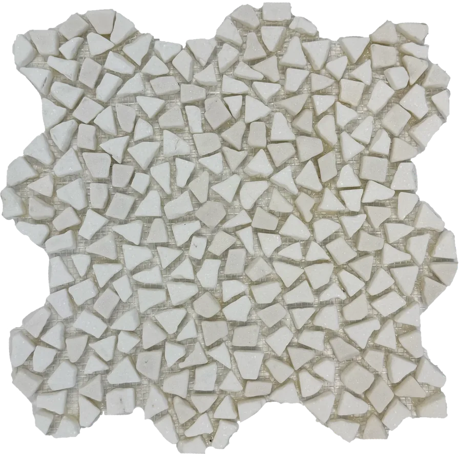 MTD Mosaics Thassos White Micro Pebble 12×12 MTD-CV94