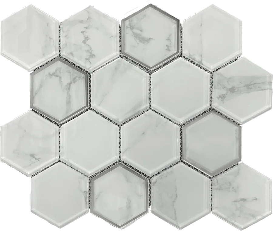 MTD Mosaics Hexagon Glass Marble 12×11 MTD-630